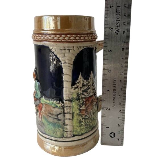 Tall Vintage German Stein Beer Mug Collectors Item - Picture 3 of 8
